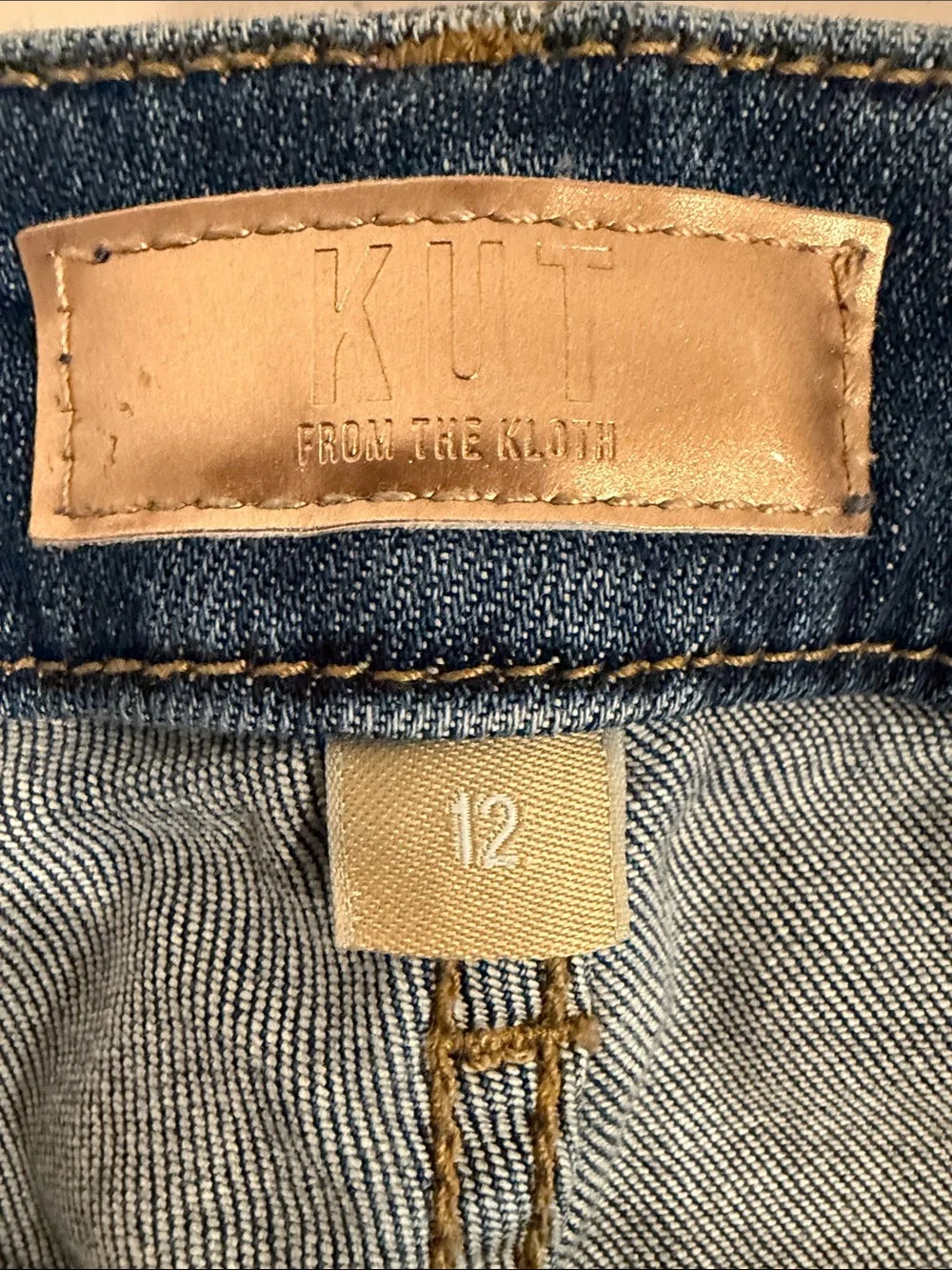 KUT from the Kloth Jodi Fab AB Wide Leg Cargo Jeans Size 12 Medium Wash Denim - Picture 4 of 8